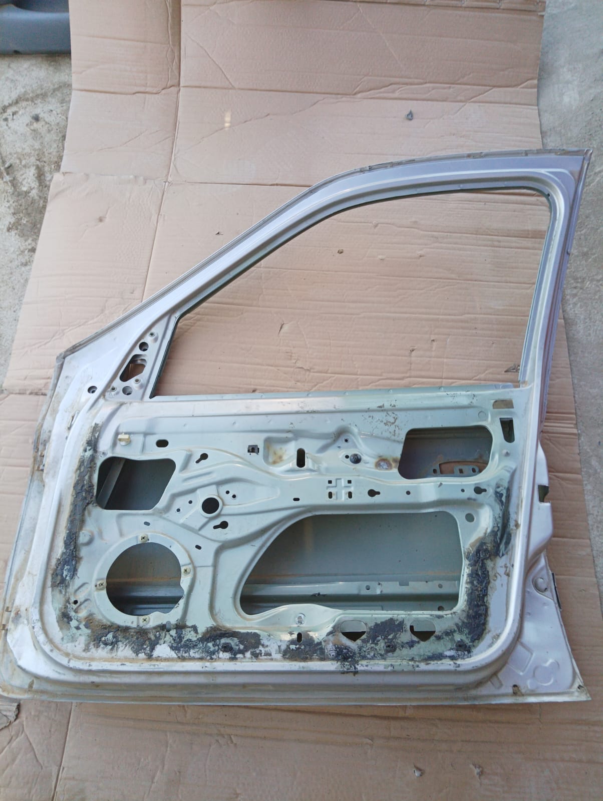 Puerta delantera derecha con su moldura de Renault Clio 2007