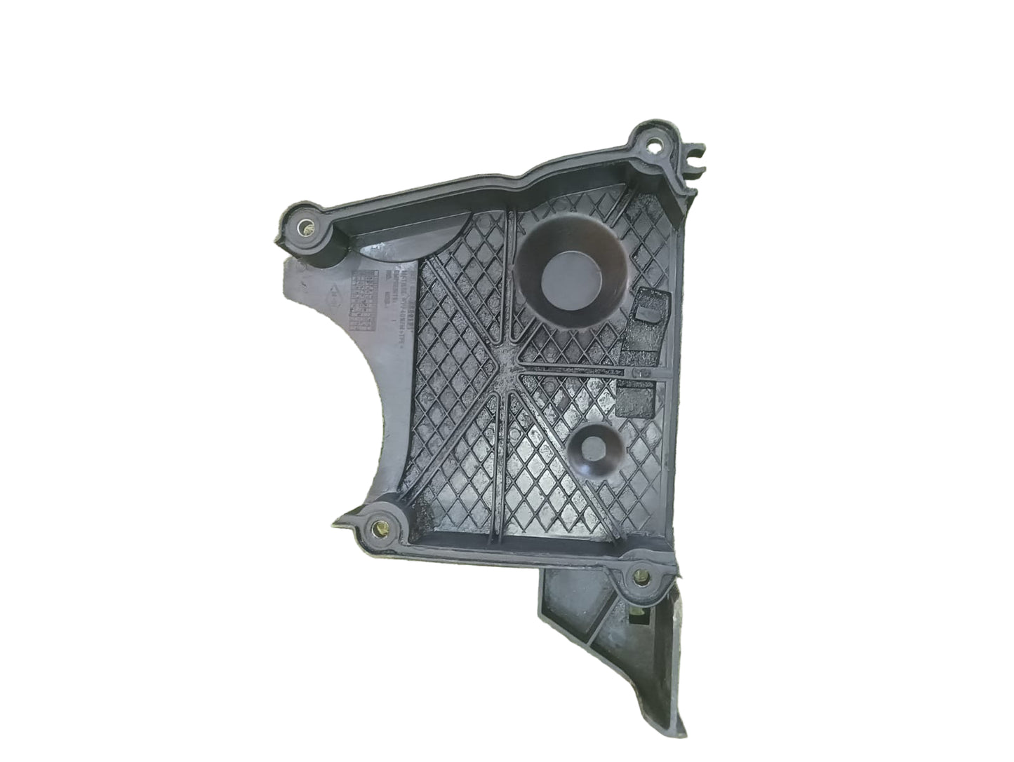 Tapa plástica de la correa de distribución de motor 1.6 16 válvulas del Renault Clio 2007